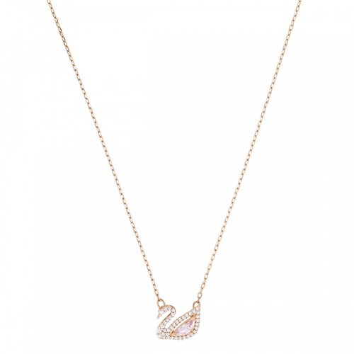 Kaklarota, Daudzkrāsains, Rozā zelta toņa pārklājums Swan Swarovski