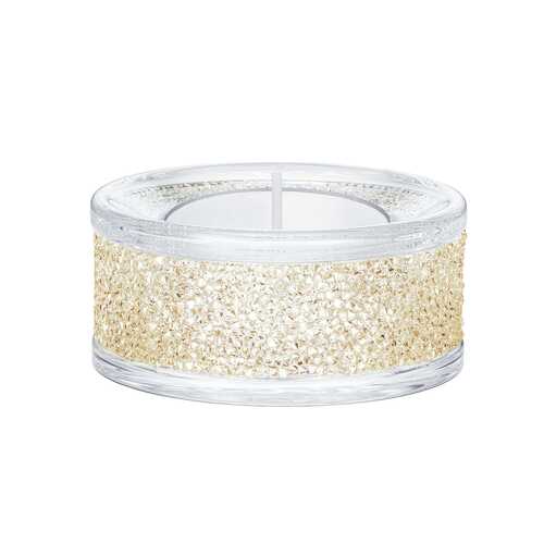 Svečturis tējas svecēm, Zelta tonis Shimmer Swarovski