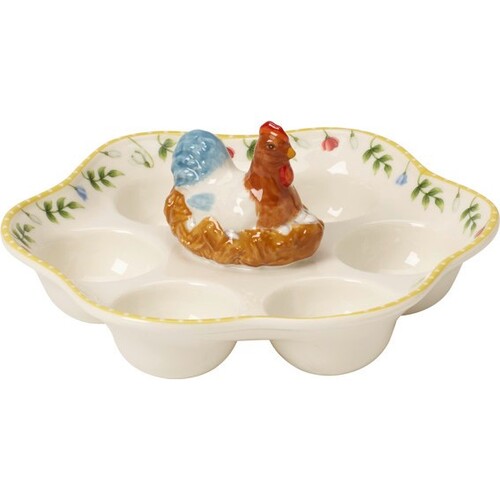 Egg Plate Rooster & Hen Spring Awakening Villeroy & Boch