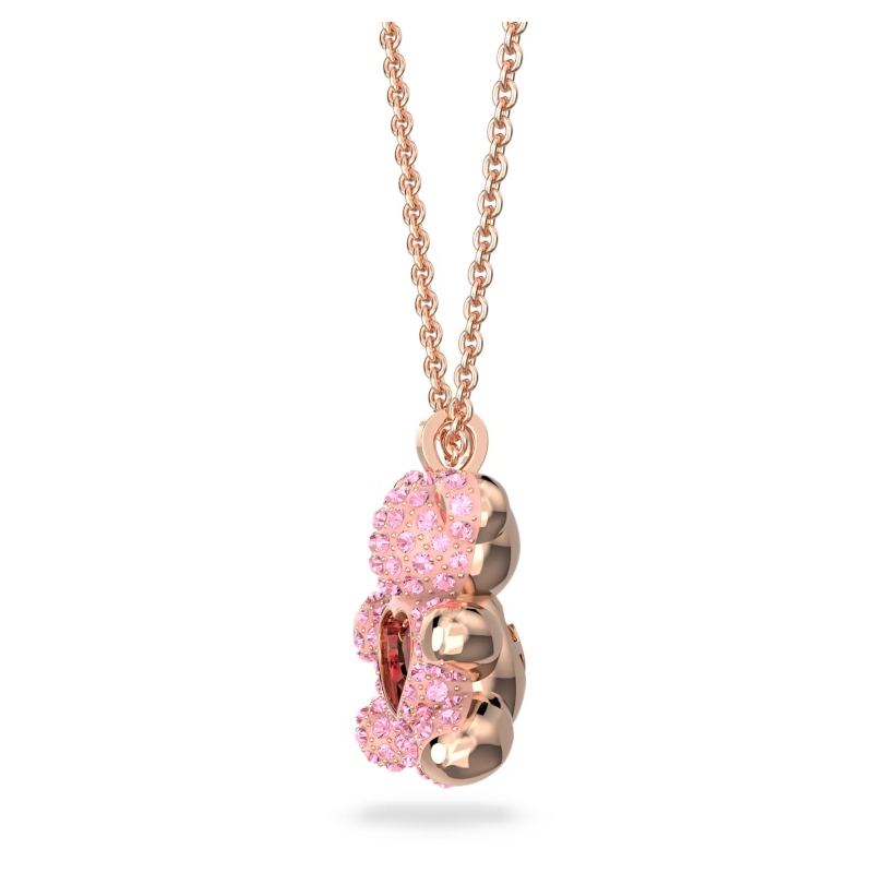 Kulons, Rozā, Rozā zelta toņa pārklājums Teddy Swarovski 3
