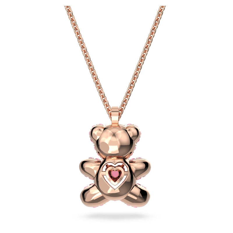 Kulons, Rozā, Rozā zelta toņa pārklājums Teddy Swarovski 4