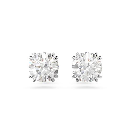 Nagliņauskari, Apaļais griezums, Balts, Rodija pārklājums Stilla Swarovski