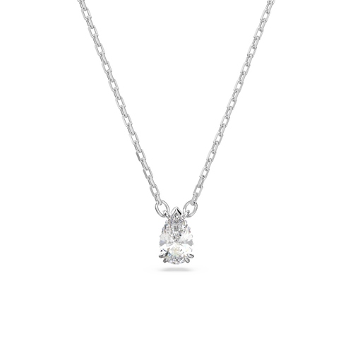 Kulons, Pērļu griezuma kristāli, Balts, Rodija pārklājums Stilla Swarovski