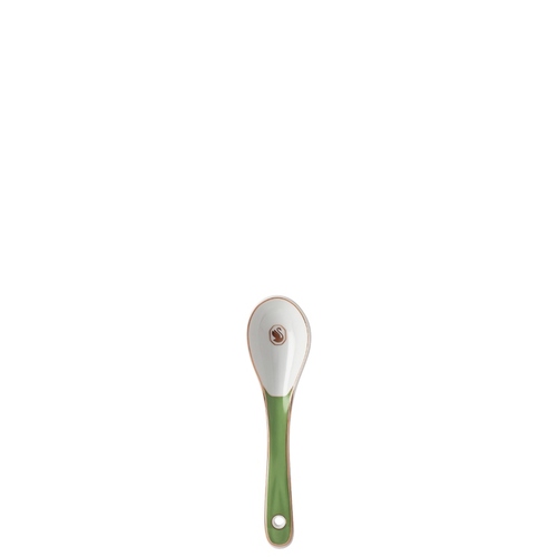 Porcelain spoon, Green 14 x 4 cm Signum Swarovski x Rosenthal