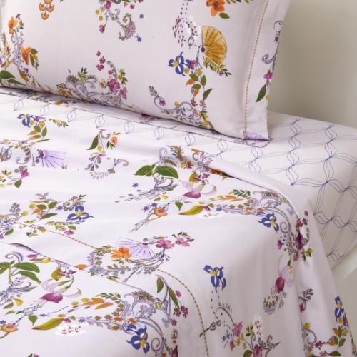 Flat sheet Romances Yves Delorme