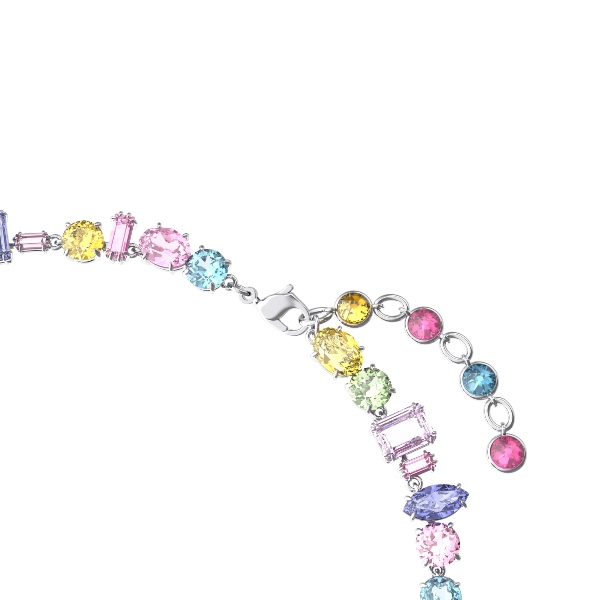 Kaklarota, Jaukti griezumi, Daudzkrāsains, Rodija pārklājums Gema Swarovski 3