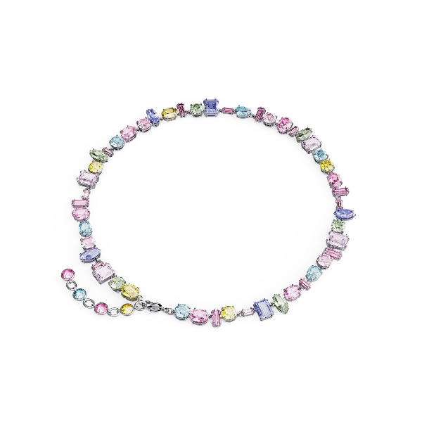 Kaklarota, Jaukti griezumi, Daudzkrāsains, Rodija pārklājums Gema Swarovski 4