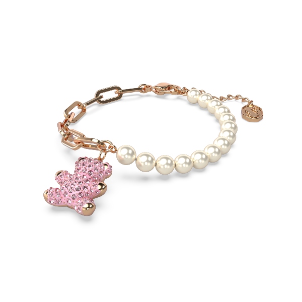 Браслет, Медведь, Розовый, Покрытие оттенка розового золота Teddy Swarovski 2