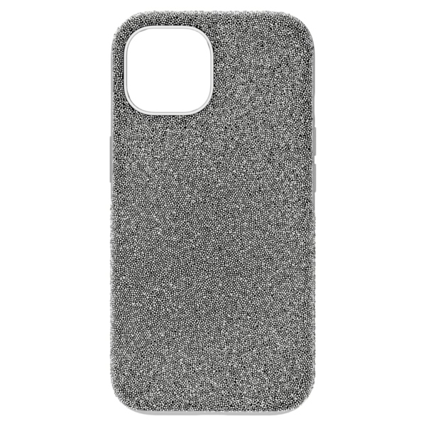 Чехол для смартфона, iPhone 15, Оттенок серебра High Swarovski