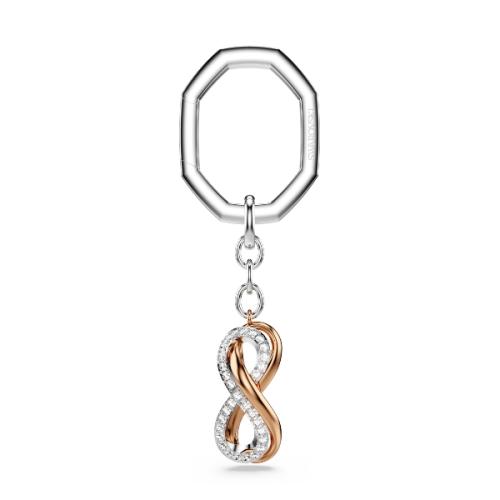 Брелок, Бесконечность, Отделка из разных металлов Hyperbola Swarovski