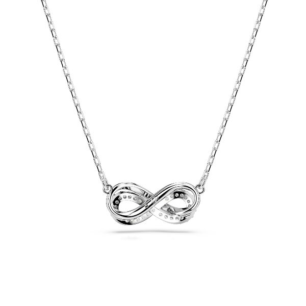 Kulons, Pave, Bezgalība, Balts, Rodija pārklājums Hyperbola Swarovski 4