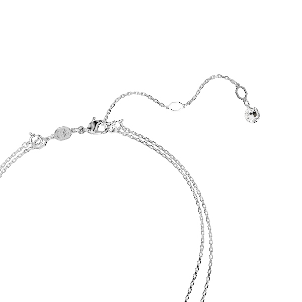 Apvienotais kulons, Balts, Rodija pārklājums Sublima Swarovski 3