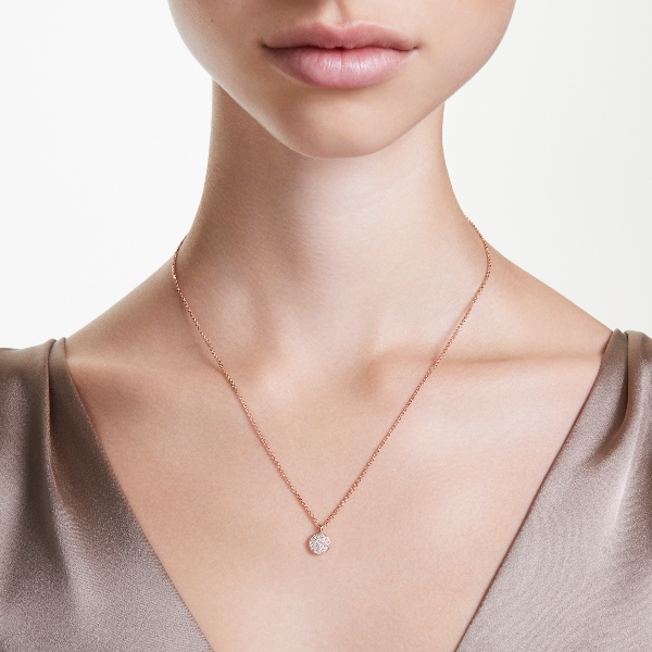 Apvienotais Kulons, Balts, Rozā zelta toņa pārklājums Sublima Swarovski 2