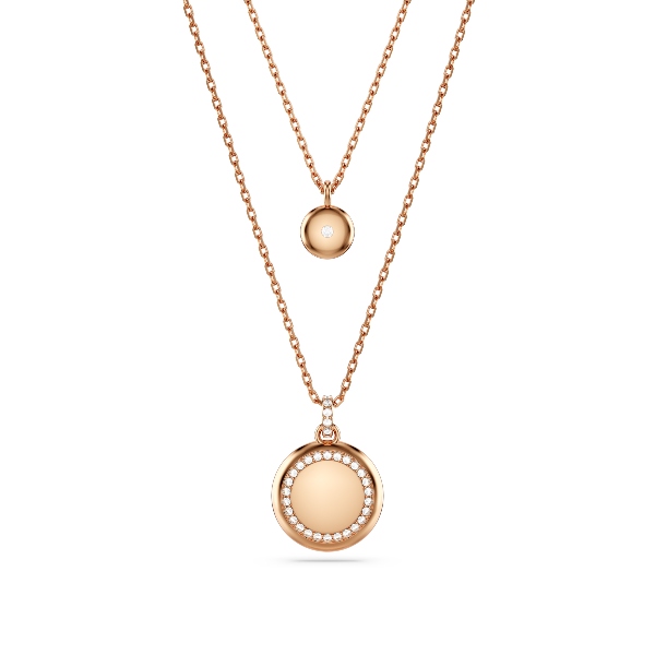 Apvienotais Kulons, Balts, Rozā zelta toņa pārklājums Sublima Swarovski 6