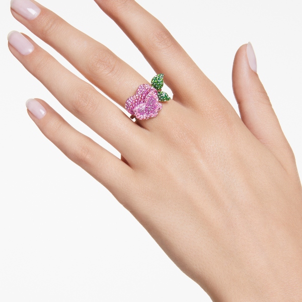 Kokteiļgredzens, Rodija pārklājums Alice In Wonderland Swarovski 5