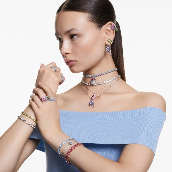 Kokteiļgredzens, Rodija pārklājums Alice In Wonderland Swarovski 6
