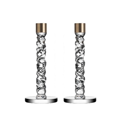 Candlestick, set 2 pcs. 24,2 cm, brass