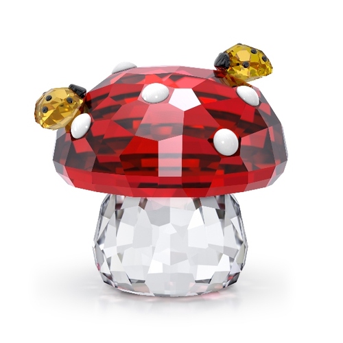 Гриб и божьи коровки Swarovski
