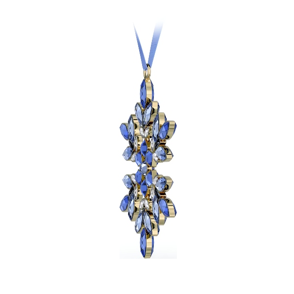 Новогоднее украшение, Синее Gema Swarovski 2