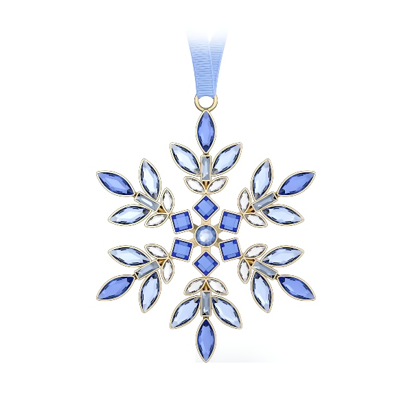 Новогоднее украшение, Синее Gema Swarovski 3