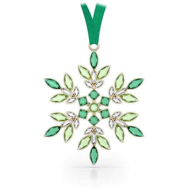 Новогоднее украшение, зелёное Swarovski