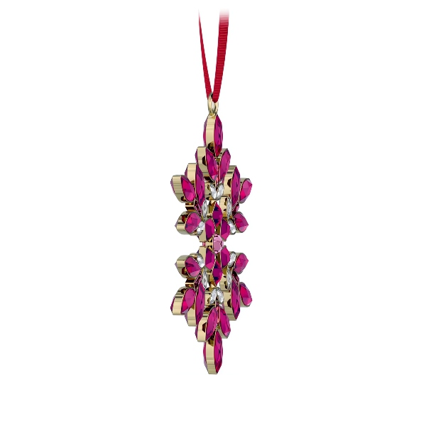 Новогоднее украшение, Красное Gema Swarovski 4