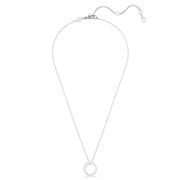 Kulons, Kristāla pērle, Apaļš griezums, Balts, Rodija pārklājums Matrix Swarovski 2