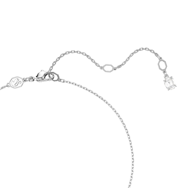 Komplekts, Kristāla pērle, Apaļš griezums, Balts, Rodija pārklājums Matrix Swarovski 3