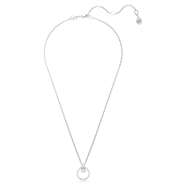 Подвеска, Круглая огранка, Белый, Родиевое покрытие Constella Swarovski 2
