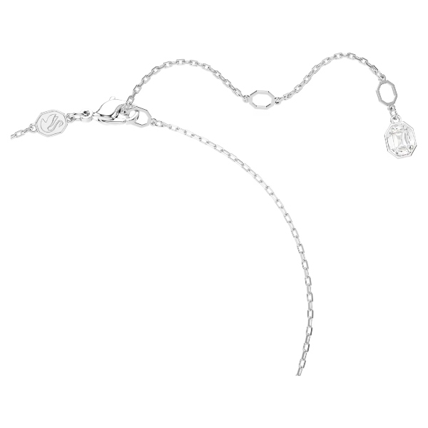 Подвеска, Круглая огранка, Белый, Родиевое покрытие Constella Swarovski 3