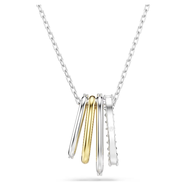 Подвеска, Разные огранки, Белый, Отделка из разных металлов Hyperbola Swarovski 4