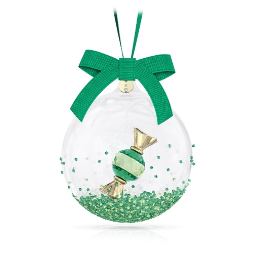 Новогоднее украшение «Шар», зелёное Swarovski