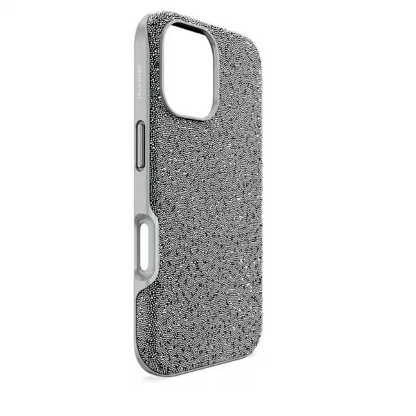 Чехол для смартфона, iPhone 16, Оттенок серебра High Swarovski 3