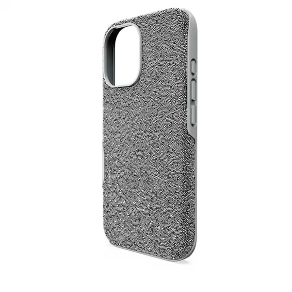 Чехол для смартфона, iPhone 16, Оттенок серебра High Swarovski 4