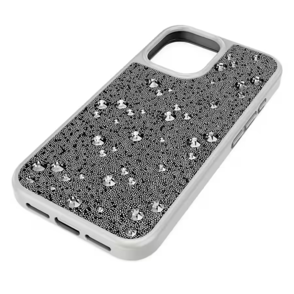 Чехол для смартфона, iPhone 16, Оттенок серебра High Swarovski 2