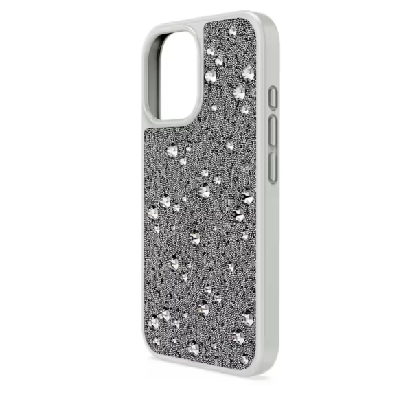 Чехол для смартфона, iPhone 16, Оттенок серебра High Swarovski 4