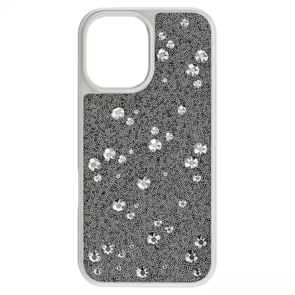Чехол для смартфона, iPhone 16, Оттенок серебра High Swarovski