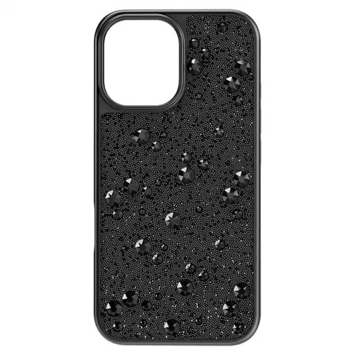 Чехол для смартфона, iPhone 16, Черный цвет High Swarovski