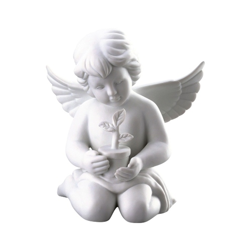 Eņģelis ar puķu podu 14 cm Engel / Angels Rosenthal