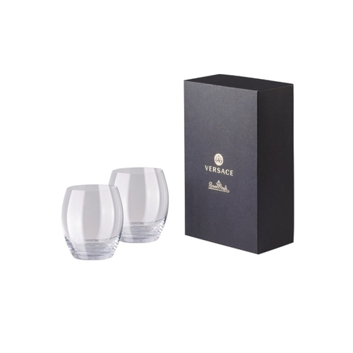 Medusa Lumiere, Set whisky tumblers, clear 2 pcs. Rosenthals meets Versace
