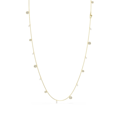 Strandage, Crystal pearl, Round cut, White, Gold-tone plated Una Swarovski