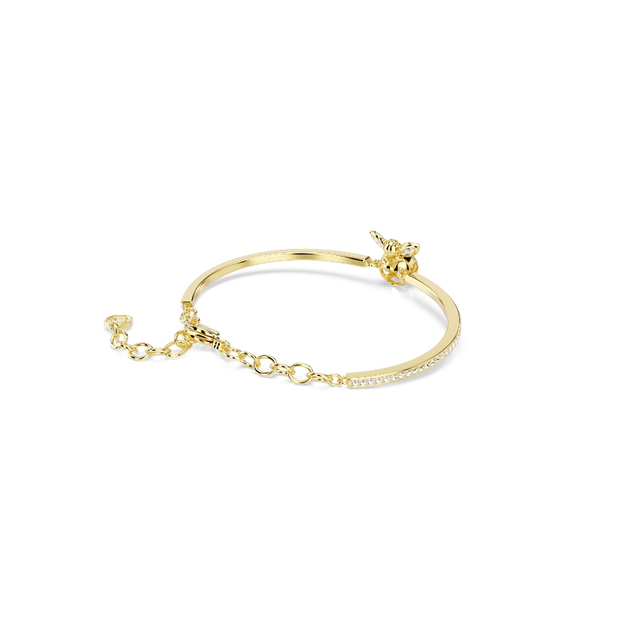 Bracelet, Mixed cuts, Bee, Multicolored, Gold-tone plated Idyllia Swarovski 5