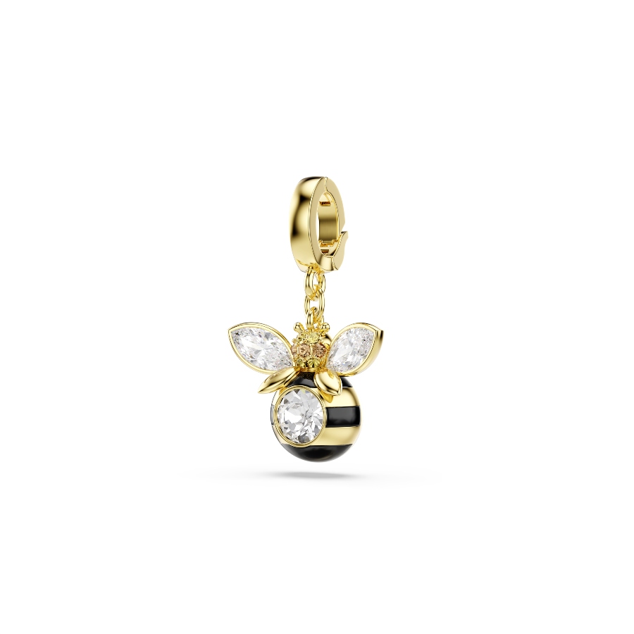 Charm, Разные огранки, Пчела, разноцветный, Покрытие оттенка золота Idyllia Swarovski 2