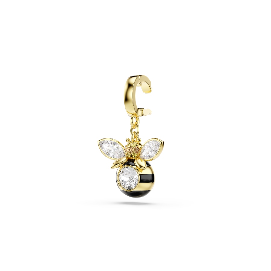 Charm, Разные огранки, Пчела, разноцветный, Покрытие оттенка золота Idyllia Swarovski 3