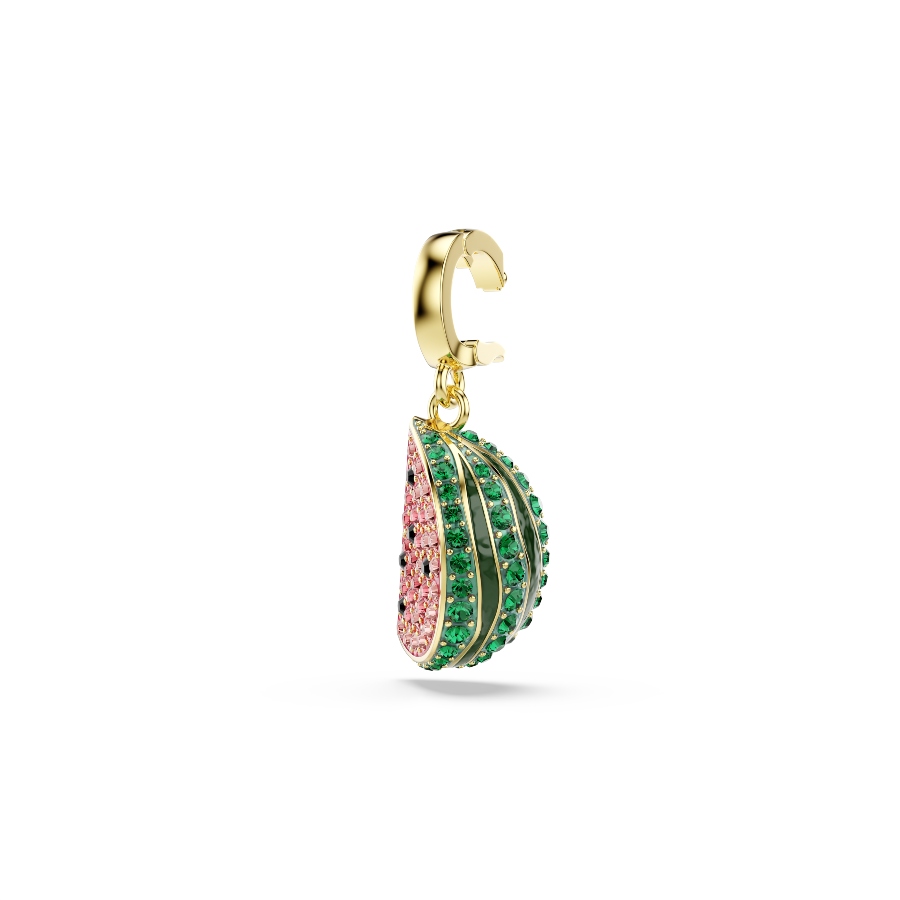Charm, Разные огранки, разноцветный, Покрытие оттенка золота Idyllia Swarovski 3