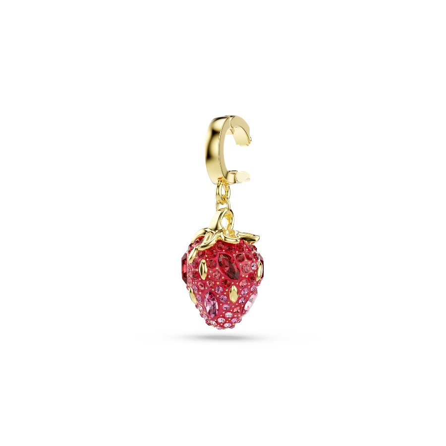Charm, Разные огранки, красный, Покрытие оттенка золота Idyllia Swarovski 3