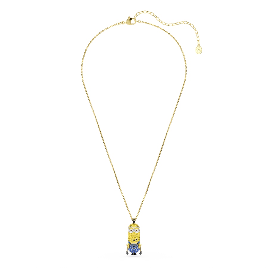 Minjons Kevin Kulons, Pavē kristāli, Daudzkrāsains kristāls, Zelta toņa parklājums Minions Swarovski 2