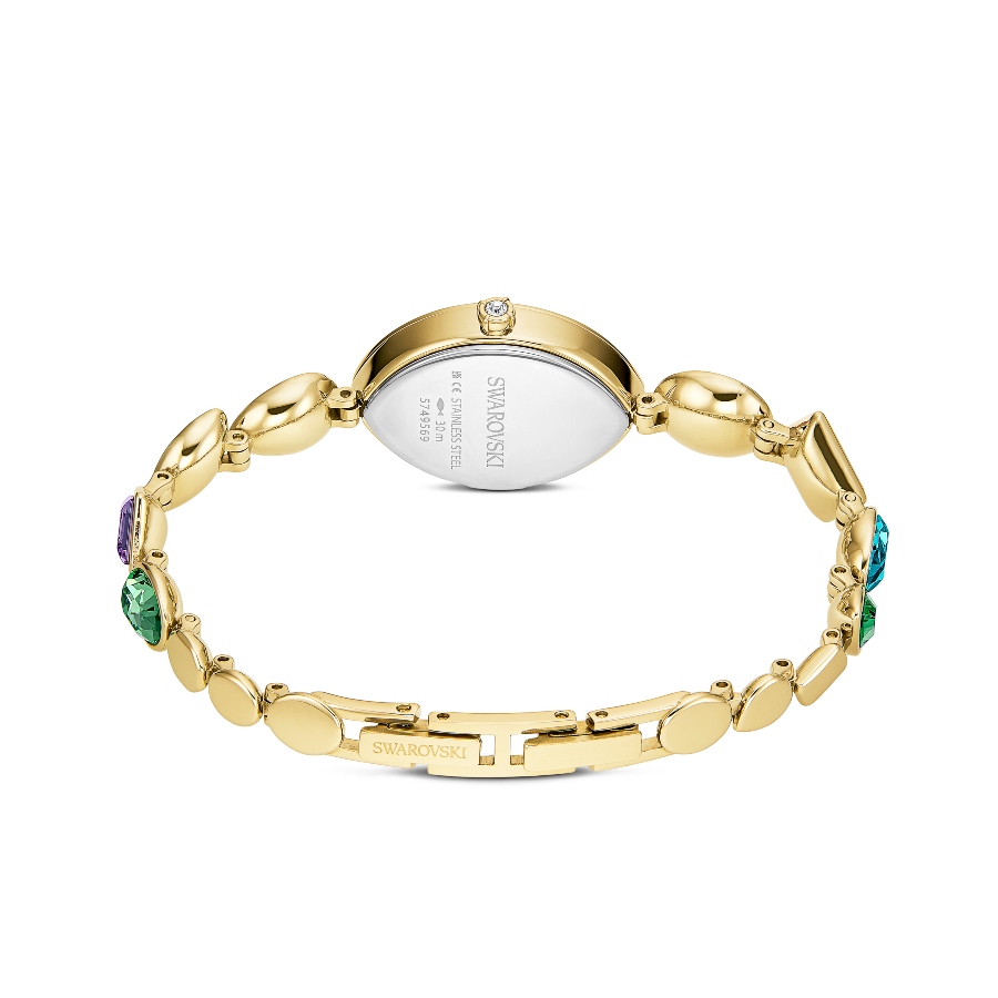 Watch, Crystal bracelet, Gold tone, Gold-tone finish Gema Swarovski 3