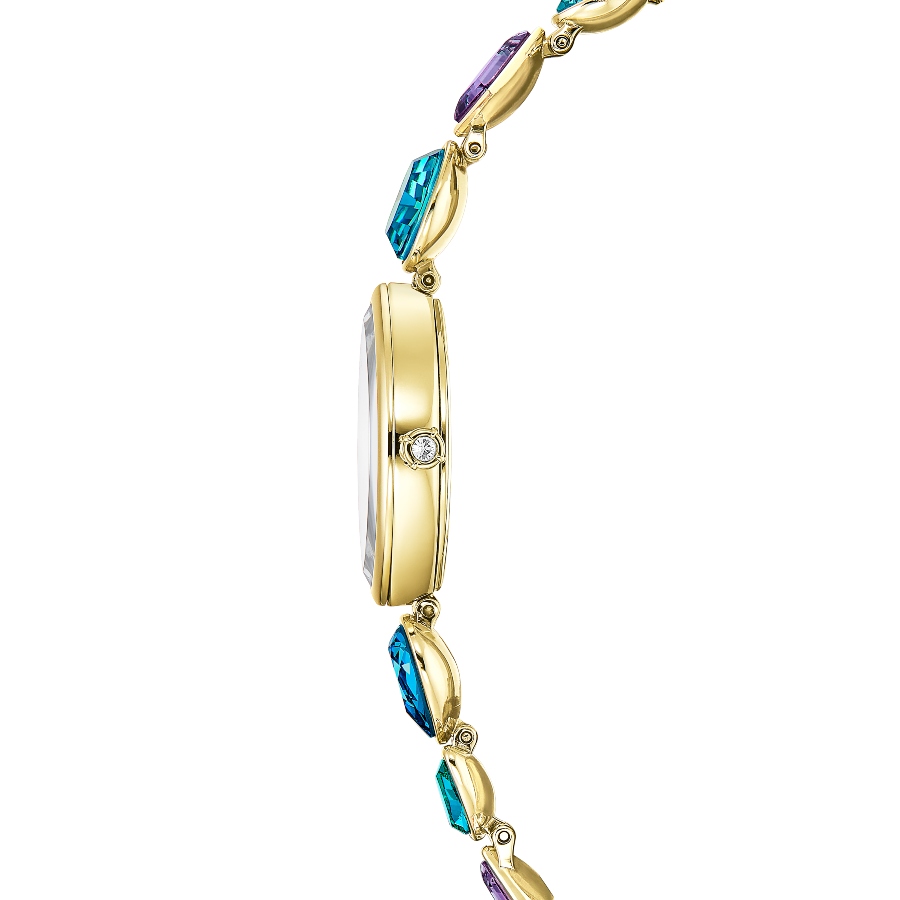 Watch, Crystal bracelet, Gold tone, Gold-tone finish Gema Swarovski 5