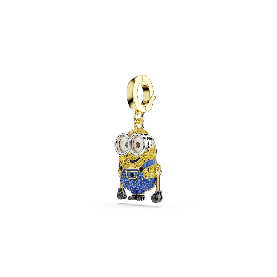 Bob charm, Pavé, Multicolored, Gold-tone plated Minions Swarovski 2